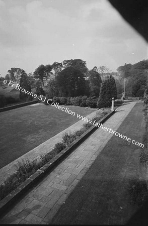 HEYWOOD HOUSE  TERRACE FROM ABOVE